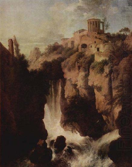 Wasserfalle in Tivoli., Christian Wilhelm Ernst Dietrich